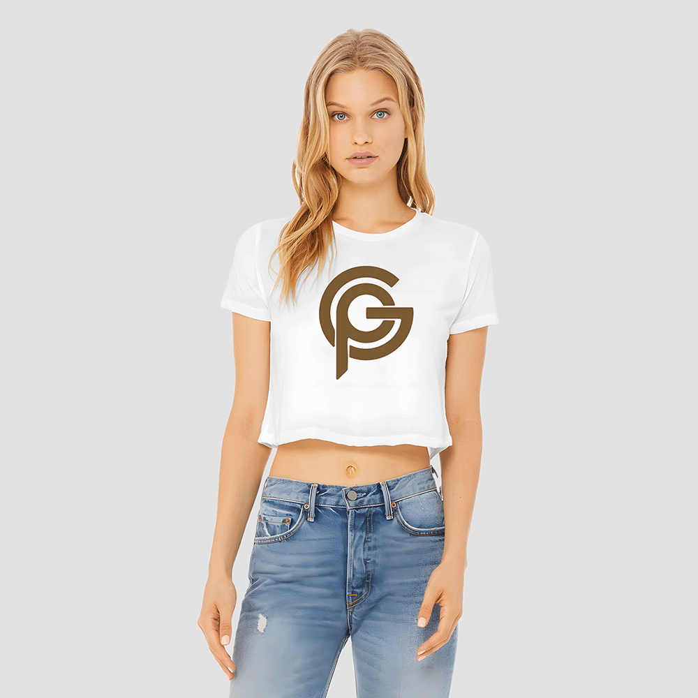 Women's Flowy Cropped Tee - White