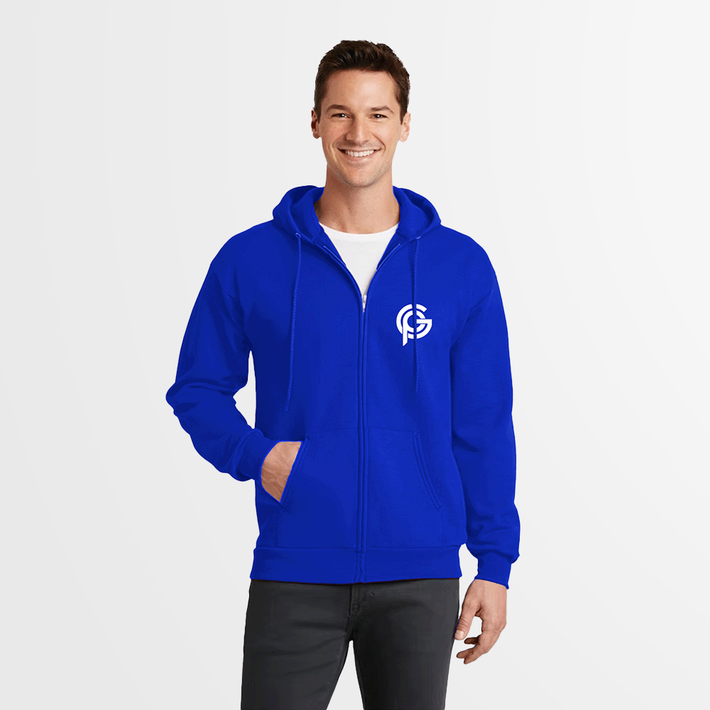 Men's Fleece Full-Zip Hoodie - Image 2